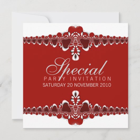 Vetgedrukte en elegante speciale uitnodigingen (Voorkant)
