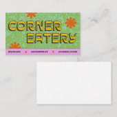 Vetgedrukte en kleurrijke Retro Visitekaartje (Voorkant / Achterkant)