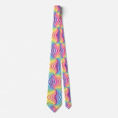 Vetgedrukte flamboyante kleuren dynamische speelse stropdas (Voorkant)