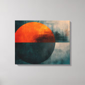 Vetgedrukte geometrische Abstracte kunst - getextu Canvas Afdruk (Voorkant)