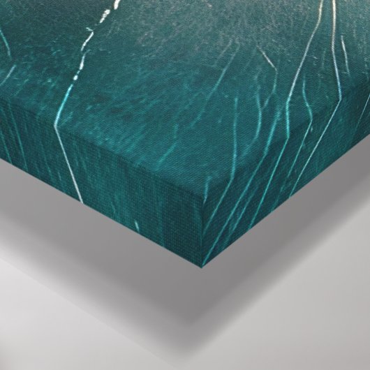 Vetgedrukte geometrische Abstracte kunst - getextu Canvas Afdruk (Hoek(Onderkant))
