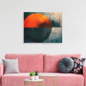 Vetgedrukte geometrische Abstracte kunst - getextu Canvas Afdruk (Insitu (Woonkamer))