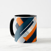 Vetgedrukte geometrische burst mok (Voorkant links)