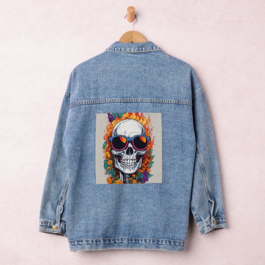 Vetgedrukte geometrische vector T-shirt ontwerp |  Denim Jacket (Hangar)