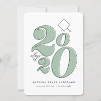 Vetgedrukte grafische klasse van 2020 afstuderen a