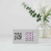 Vetgedrukte herhaling Wimpers Salon Nails Unas Ro Visitekaartje (Staand voorkant)