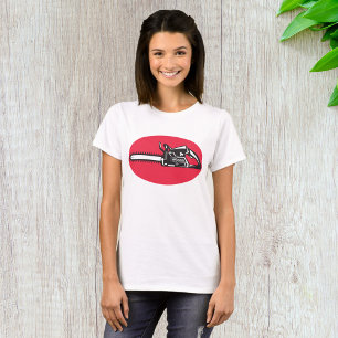 Vetgedrukte kettingzaag Lumberjack Logging Tool T-shirt