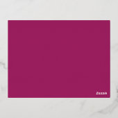 Vetgedrukte kleur blok bruiloft uitnodigen - Magen Folie Uitnodiging Briefkaart (Achterkant)