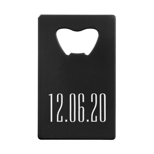 Vetgedrukte letters "Beste man" Persoonlijke bruil Kredietkaart Flessenopener (Achterkant)