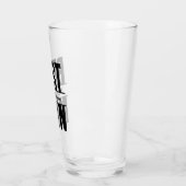 Vetgedrukte letters Trouwgetuige voeg zijn naam to Glas (Links)