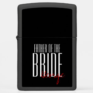 Vetgedrukte letters "Vader van de Bride" gepersona