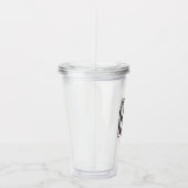 Vetgedrukte letters "vader van de bruiddans" acryl drinkbeker (Rechts)