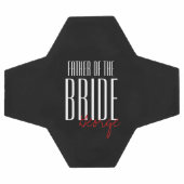 Vetgedrukte letters "vader van de bruiddans" voetbal (Enkel)