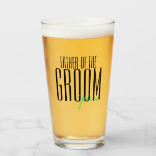 Vetgedrukte letters "Vader van de Groom" Wedding P Glas