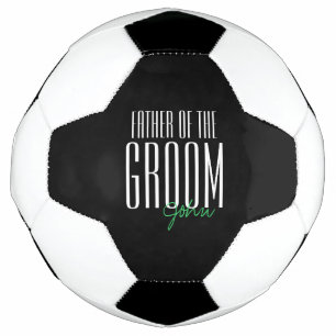 Vetgedrukte letters "Vader van de Groom" Wedding P Voetbal