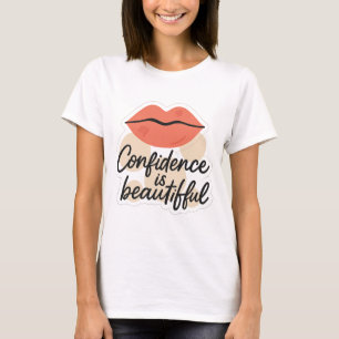 Vetgedrukte lippenkunst met positieve vibes – Tran T-shirt