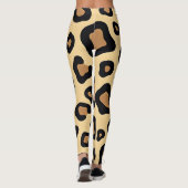 Vetgedrukte luipaardvlekken in bruin en bruin leggings (Achterkant)