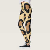 Vetgedrukte luipaardvlekken in bruin en bruin leggings (Links)