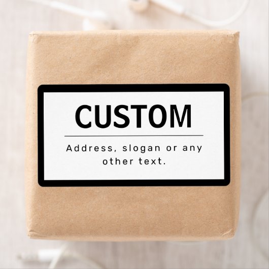 Vetgedrukte, moderne bewerkbare tekst | Zwart & Wi Etiket (Insitu)