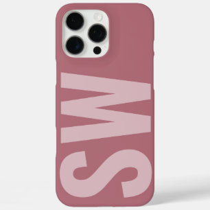 Vetgedrukte naam Initialen Girly Roos Gold Custom  iPhone 16 Pro Max Hoesje