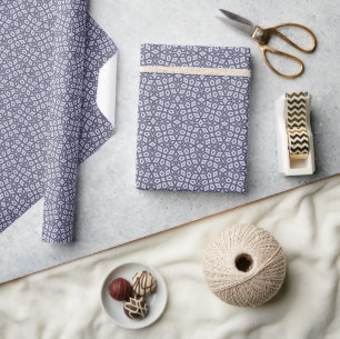 Vetgedrukte Paarse geometrische diamantstarburst Cadeaupapier