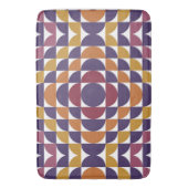 Vetgedrukte retro cirkels badmat | Moderne uit het (Voorkant Verticaal)