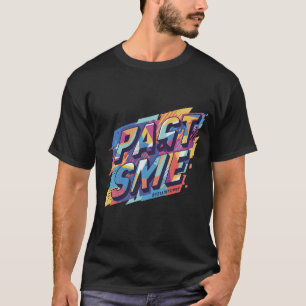 Vetgedrukte retro grafisch T-shirt met comic-stijl