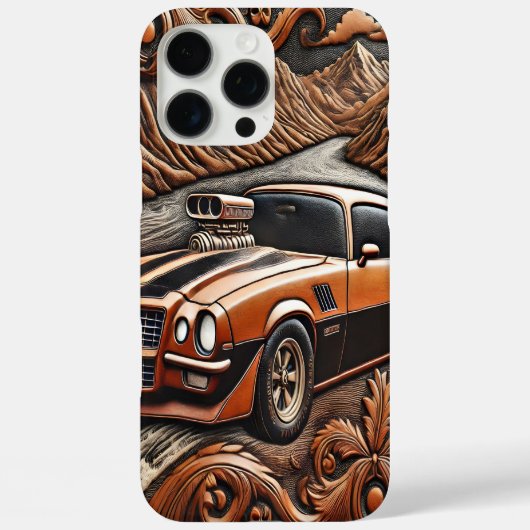 Vetgedrukte Spier Auto Mountain Drive Case-Mate iPhone Case (Achterkant)