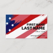 Vetgedrukte tekst Visitekaartje Amerikaanse vlag v (Voorkant)
