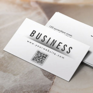 Vetgedrukte titel QR Code Nail Art Visitekaartje