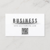 Vetgedrukte titel QR Code Nail Art Visitekaartje (Voorkant)