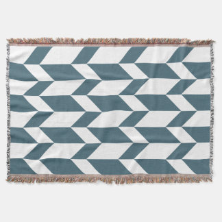 Vetgedrukte tweetonige pijl Chevron Stripe Blauw W Deken