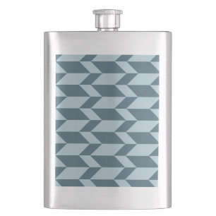 Vetgedrukte tweetonige pijl Chevron Stripe Blue To Flacon