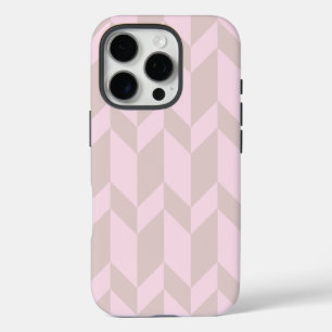 Vetgedrukte tweetonige pijl Chevron Stripe Neutral iPhone 16 Pro Hoesje