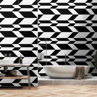 Vetgedrukte tweetonige pijl Chevron Stripe Zwart &