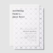 Vetgedrukte typografie Casual foto overlay bruilof Vellum Uitnodigingen (Offset (Uitnodiging))