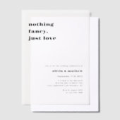 Vetgedrukte typografie Casual foto overlay bruilof Vellum Uitnodigingen (Offset)