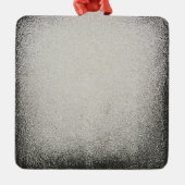 Vetgedrukte typografie Foto Moderne Kerstmis Metalen Ornament (Achterkant)