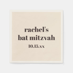 Vetgedrukte typografie Warm bruin Aangepast Schatt Servet