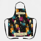 Vetgedrukte verf Splatter Schort met aangepaste na (Voorkant)