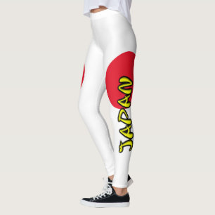 Vetgedrukte verklaring Japanse vlag Leggings