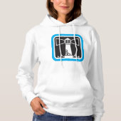 Vetgedrukte vuurtoren Beacon met Ocean Waves Icon Hoodie (Voorkant)