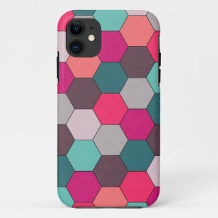 Vetgedrukte zeshoeken iPhone 11 hoesje
