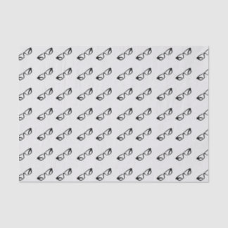 Vetgedrukte zwarte Lijsten bril Art Tissue Paper Tissuepapier