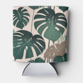 Vetgroene Monstera laat tropisch Oerwoud achter Blikjeskoeler (Voorkant)