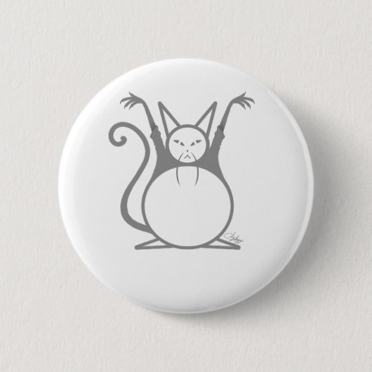 Vethoofdkat Ronde Button 5,7 Cm (Voorkant)