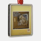 Vetkamergenote Metalen Ornament (Rechts)