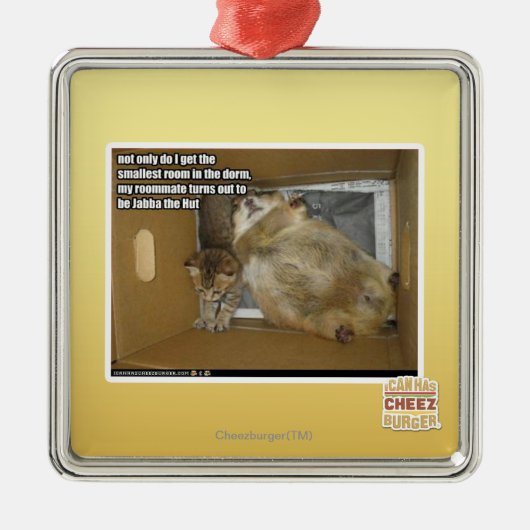 Vetkamergenote Metalen Ornament (Voorkant)