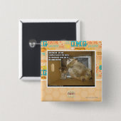 Vetkamergenote Vierkante Button 5,1 Cm (Voorkant /achterkant)