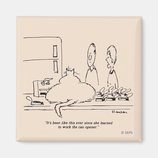 Vetkat Magneet (Voorkant)